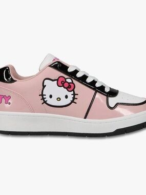 Hello Kitty by Sanrio Women's Pink Casual Court Sneakers 👟